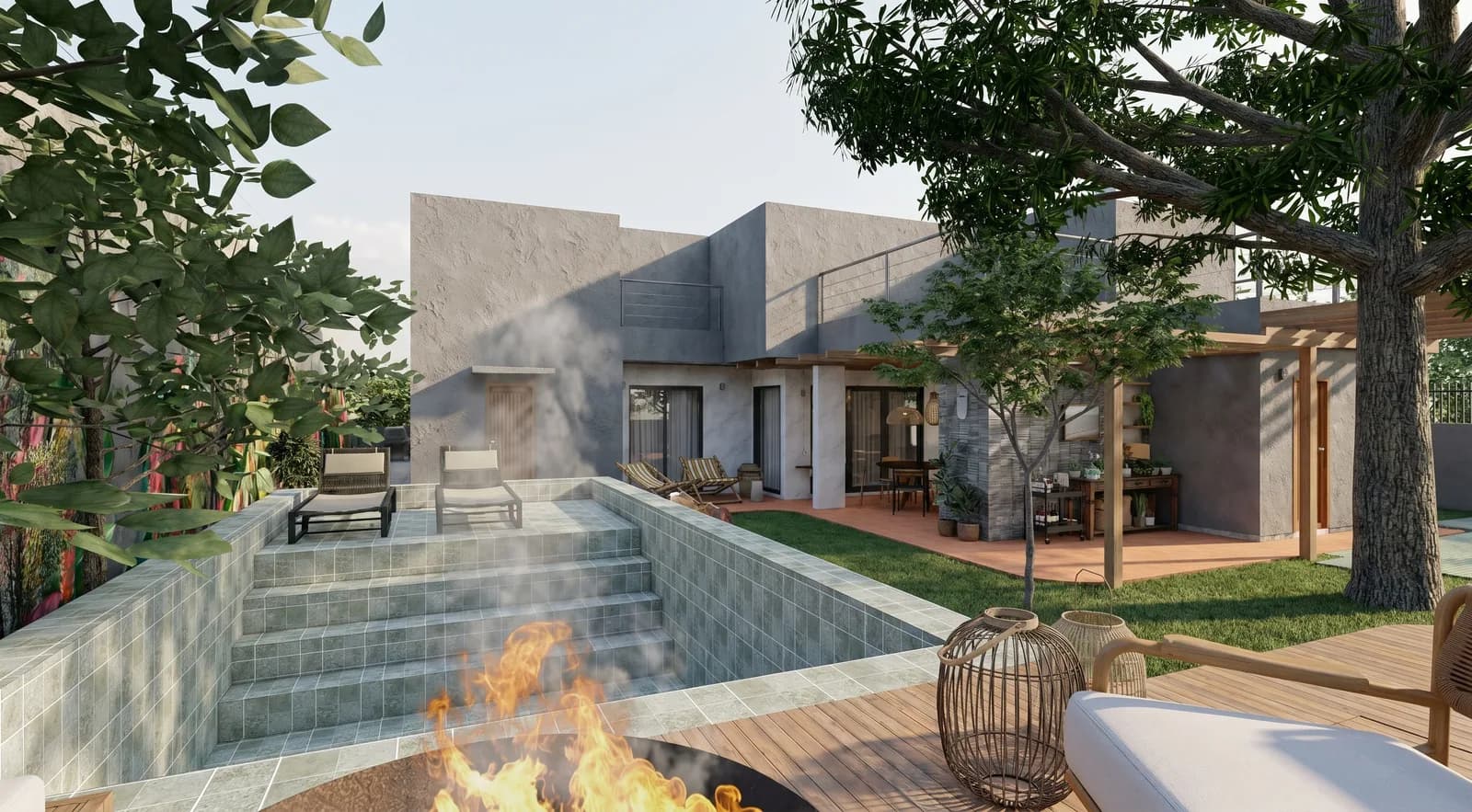 Resultado SpaceNode — render fotorrealista